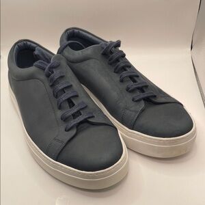 COS Sneakers Suede Low Top Dark Grey / Navy  size 10.5